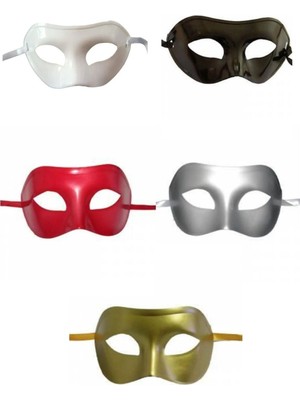 Feyza Design Renkli Plastik Balon ve Yılbaşı Maskesi Seti - 5 Parça Eğlence Dolu