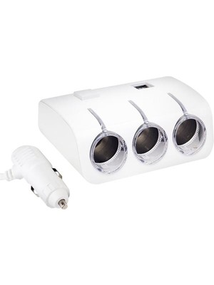 Starseven PM-18952 12V/24V Uyumlu 3'lü Oto Çakmak Çoklayıcı ve 2'li USB Şarj Cihazı