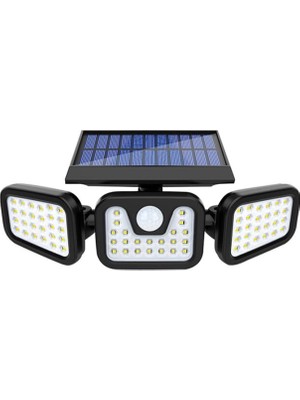 Starseven MX-W771A Sensörlü 3 Modlu 74 Ledli Solar Aydınlatmalı Duvar Lambası