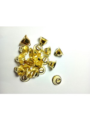 Be Beauty 20 Adet 2,5 cm Altın Renkli Metal Jingle Bells Düz Çan Zil Yılbaşı Parti Süslemesi Için Mini Çan