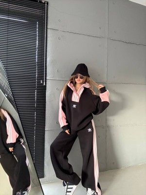 Kadın Kaliteli Lüks Giyim 3 Iplik Şardonlu Alt Üst Takım