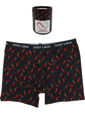 GOST LİRİA -  Pepper Desenli Erkek Boxer