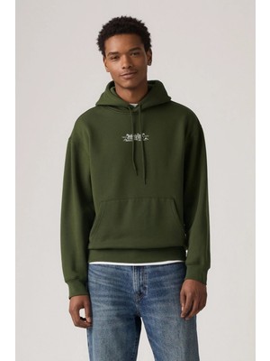 Levi's Relaxed Graphic Erkek Yeşil Sweatshirt 38479-0430