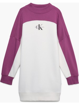 Calvin Klein Kadın Beyaz Calvin Klein Colour Block Hwk Dre Kadın Beyaz Elbise