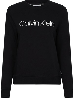 Calvin Klein Kadın  Calvin Klein Core Logo Ls Sweatsh Kadın Siyah Sweatshirt
