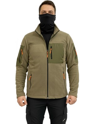 Mysia Outdoor Haki Soft Shell Taktik Polar Mont Avcı 7 Cep