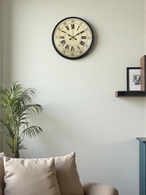 SHC4200 Zentime 36 cm Siyah Dekoratif Duvar Saati