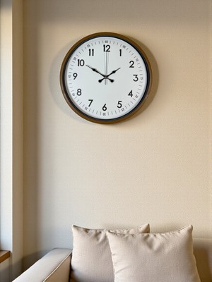 SHC4200 Zentime 36 cm Kahverengi Dekoratif Duvar Saati