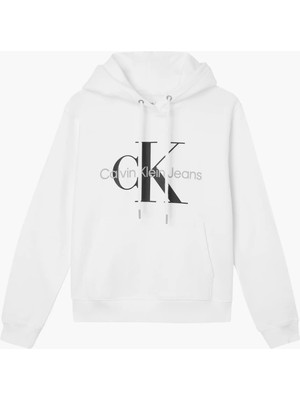 Calvin Klein Kadın Beyaz Calvin Klein Core Monologo Hoodıe Kadın Beyaz Hoodie