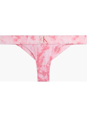 Calvin Klein Kadın Pembe Calvin Klein Brazılıan-Prınt Kadın Pembe Bikini Altı