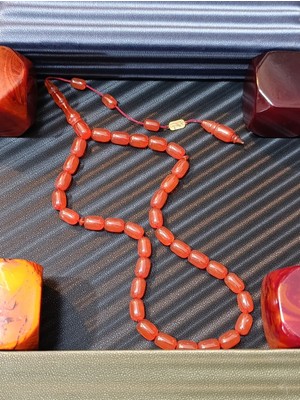 Anemore Collection Ateş Kehribar Tesbih Amber Renk