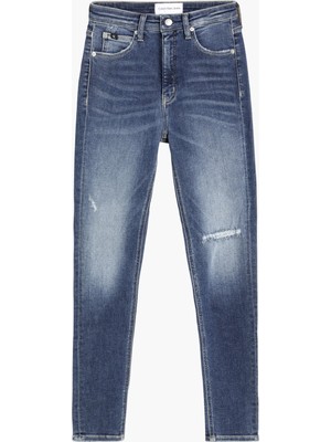 Calvin Klein Kadın Mavi Calvin Klein Hıgh Rıse Super Skın Kadın Mavi Kot Pantolon