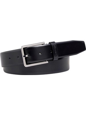 Calvin Klein Erkek Siyah Calvin Klein 3.5cm Bombed Belt Erkek Siyah Kemer
