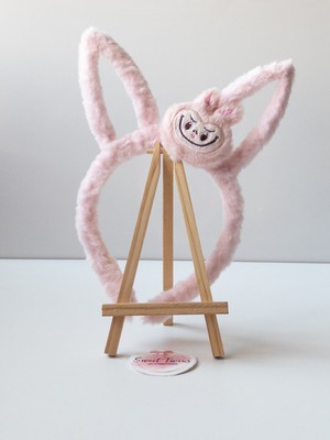 Sweet Twins Accessories Labubu Tavşan Kulaklı Peluş Kız Çocuk Tacı