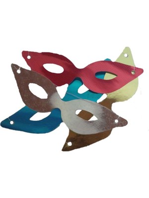 Feyza Design 12'li Renkli Partili Gözlük ve Maske Seti, Eğlenceye Renk Katın