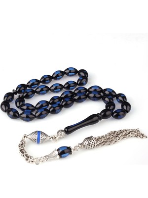 Alpaga Mine Püsküllü Sürmeli Model Ateş Kehribar Tesbih