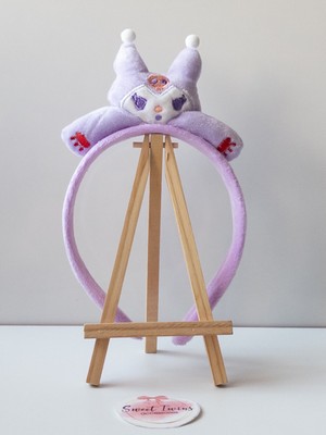 Sweet Twins Accessories Kuromi Mor Peluş Kız Çocuk Tacı