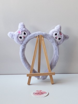 Sweet Twins Accessories Kuromi Mor Peluş Kız Çocuk Tacı