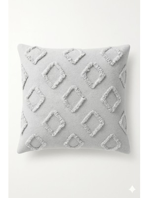 Sycamore Home 43X43 Premium Dokulu Kırlent Kılıfı – Yumuşak Dokulu, Gizli Fermuarlı, Dekoratif Yastık Kılıfı