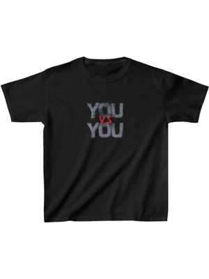 Giyim Center Unisex Çocuk Baskılı T-Shirt - Siyah