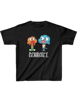 Giyim Center Çocuk Unisex Baskılı T-Shirt - Siyah