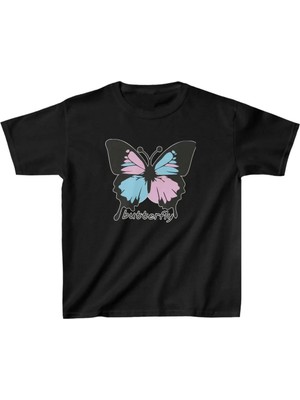 Giyim Center Çocuk Unisex Baskılı T-Shirt - Siyah