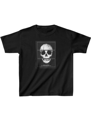 Giyim Center Unisex Çocuk Baskılı T-Shirt - Siyah