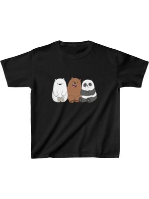 Giyim Center Çocuk Unisex Baskılı T-Shirt - Siyah