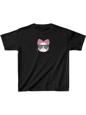 Giyim Center Unisex Çocuk Baskılı T-Shirt - Siyah