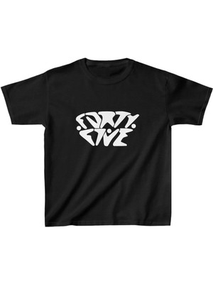 Giyim Center Unisex Çocuk Baskılı T-Shirt - Siyah