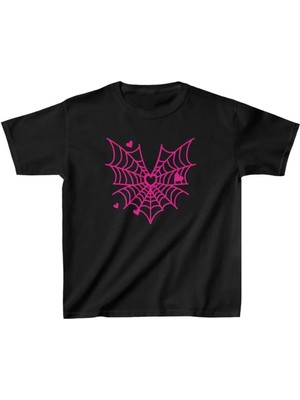 Giyim Center Unisex Çocuk Baskılı T-Shirt - Siyah