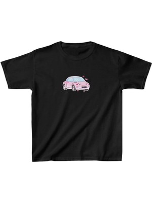 Giyim Center Unisex Çocuk Baskılı T-Shirt - Siyah