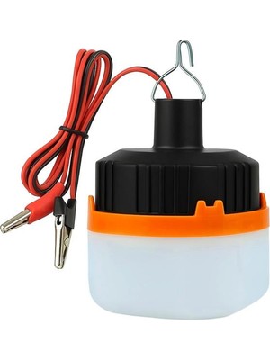 Starseven HT-A11 12 Volt Siyah LED Lamba Krokodil Maşalı Uçlu 21 Smd Ledli