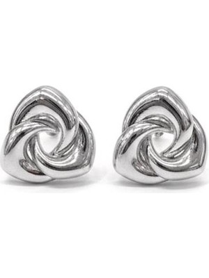 Royaleks Metal Otantik Sarmal Küpe - Gümüş