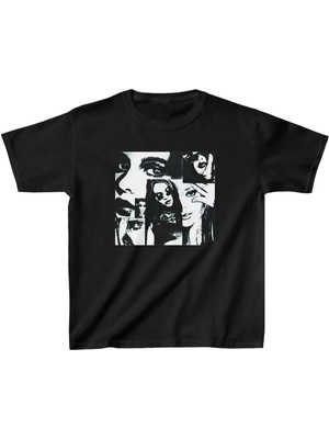 Giyim Center Unisex Çocuk Baskılı T-Shirt - Siyah