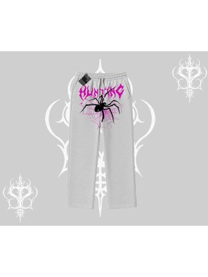 Beyaz Baggy Eşofman Altı Autumn Spider