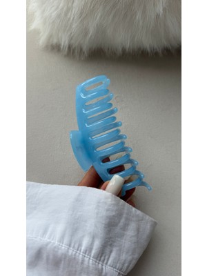 Toka Mandal Büyük Renkli Şeffaf Kadın Saç Toka