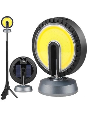 PM-24564 25 Watt USB - Type-C Girişli Cob Ledli Tek Yönlü 180 Derece Solar Çalışma Lamb