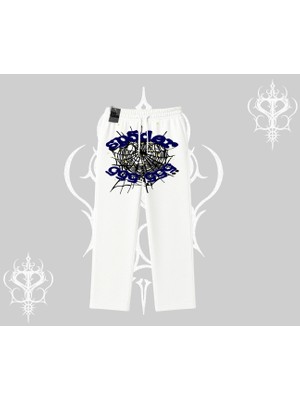 Beyaz Baggy Eşofman Altı SP55DER