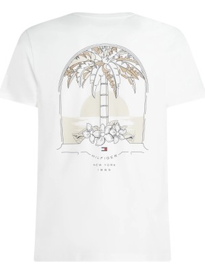 Tommy Hilfiger Erkek Beyaz Tommy Hilfiger Hılfıger Hotel Tee Erkek Beyaz T-Shirt