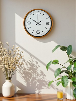 Anadolu Box Zentime 36 cm Turuncu Dekoratif Duvar Saati