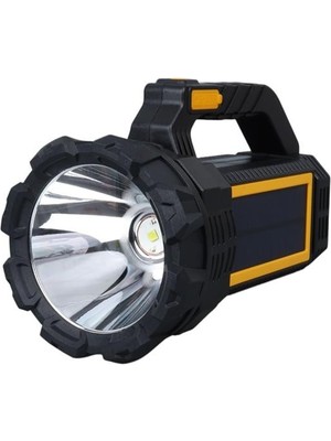 W5190 Solar Şarjlı El Feneri Uzun Mesafe Işıldak