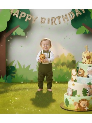 Udoras Tekstil Udoras Tesktil Safari Baskılı Salopet Takım