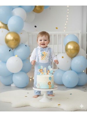 Udoras Tekstil Udoras Tesktil 1 Yaş Safari Baskılı Salopet Takım