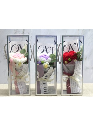 Starseven Tekli El Örgüsü Gül Buketi