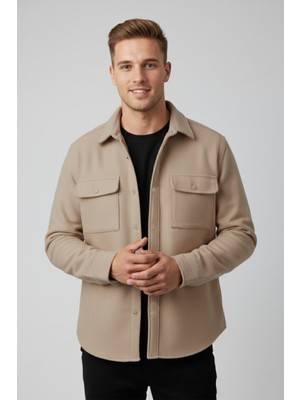 Deepsea Erkek Vizon Premium Kaşe Ceket – Şık, Modern ve Sıcak Tutan Tasarım Ceket Mont 2500559