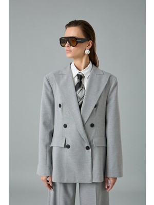 Kruvaze Kapamalı Premıum Ceket