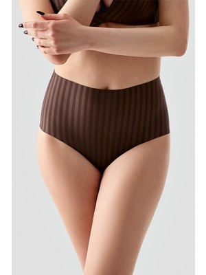 NEWBRA LINGERIE Kadın Desenli Yüksel Bel Bato Külot , 369211