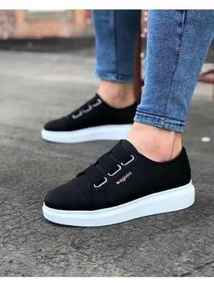 Seçkin Trend Siyah Kalın Taban Casual Erkek Ayakkabı