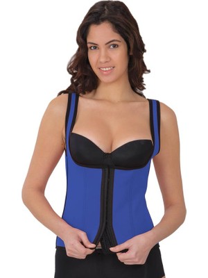 Beruflic Mavi MI 9173 Agraflı Göğsü Açık Atlet Korse